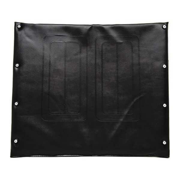 Vinyl Back Upholstery, 24" W, 8 Hole, Black, Alco, Mfr#: 767-A3