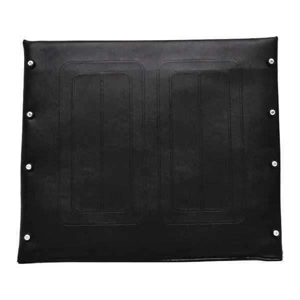 Vinyl Seat Upholstery, 20"W, 10 Hole, Black, Alco, Mfr#: 64830-A3