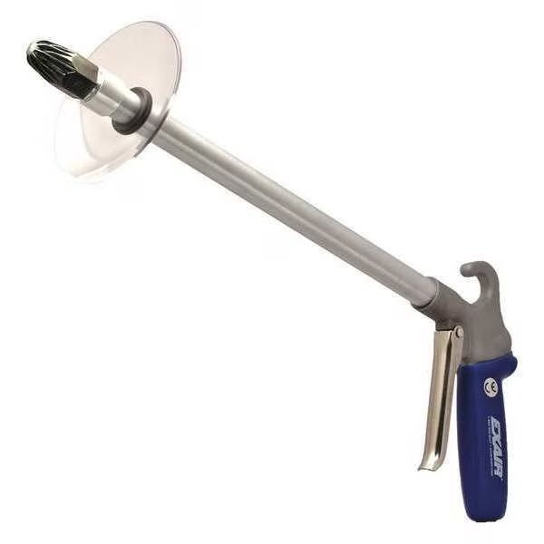 Safety Air Gun, 35 CFM, 12" Ext, Shield, Application: Industrial, Exair, Mfr#: 1250-PEEK-12-CS