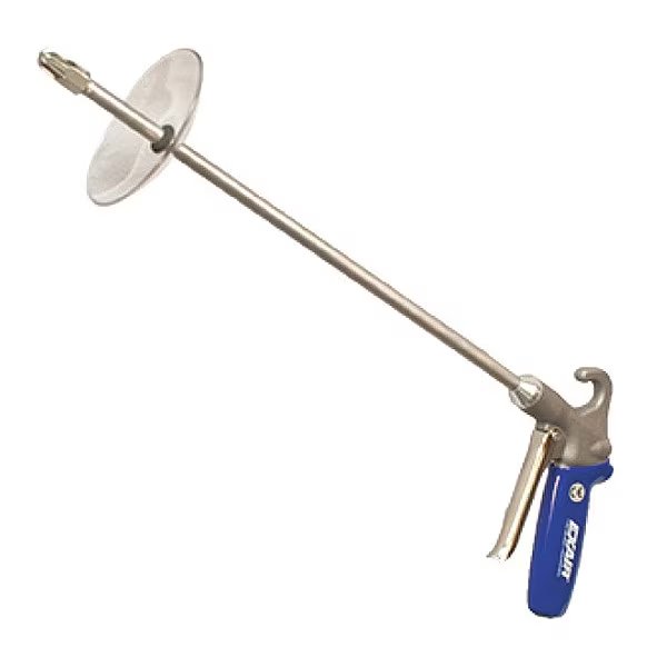 Safety Air Gun, 10 CFM, 24" Ext, Shield, Air Gun Body Style: Ergonomic, Exair, Mfr#: 1299-PEEK-24-CS