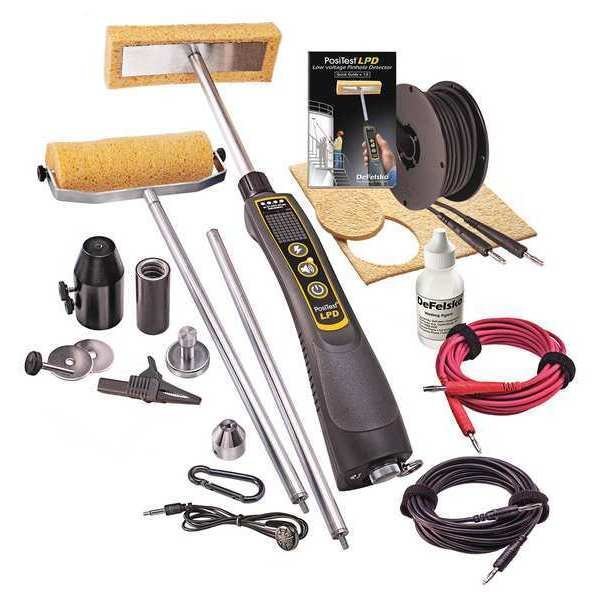 Pin Hole Detector, Test Volt 9, 67.5, 90V, Defelsko, Mfr#: PosiTest LPD Complete Kit