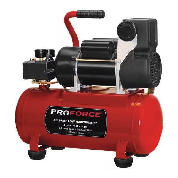 Hotdog Air Compressor, 3 gal., 125 psi, Proforce, Mfr#: VPF1080318