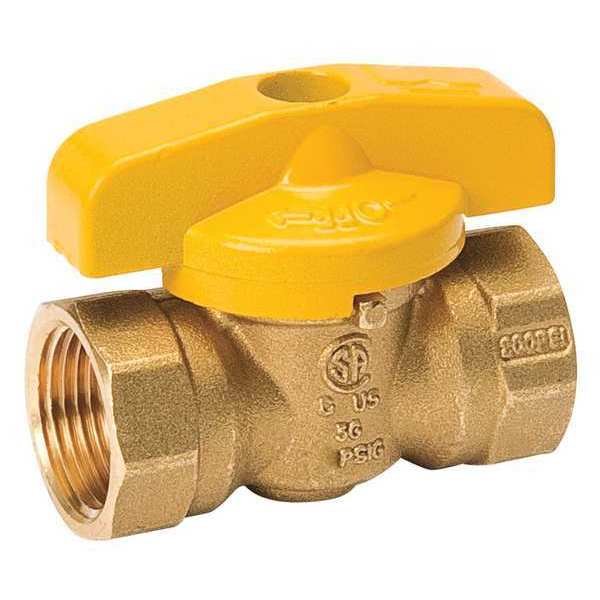 Brass Gas Ball Valve Lever Handle, 3/4" PK20, Proline Series, Mfr#: 210-524HC