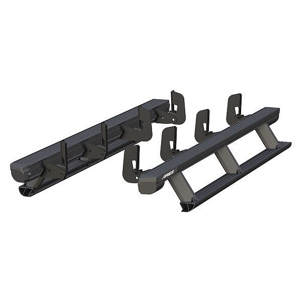 Black Powder Coated Aluminum Powered Running Boards, Aries, Mfr#: 3047902