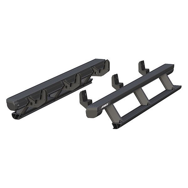Black Powder Coated Aluminum Powered Running Boards, Aries, Mfr#: 3047904