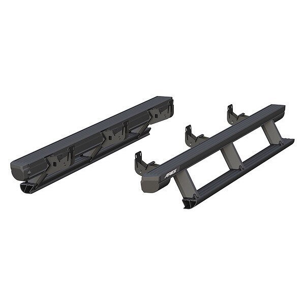 Black Powder Coated Aluminum Powered Running Boards, Aries, Mfr#: 3047913