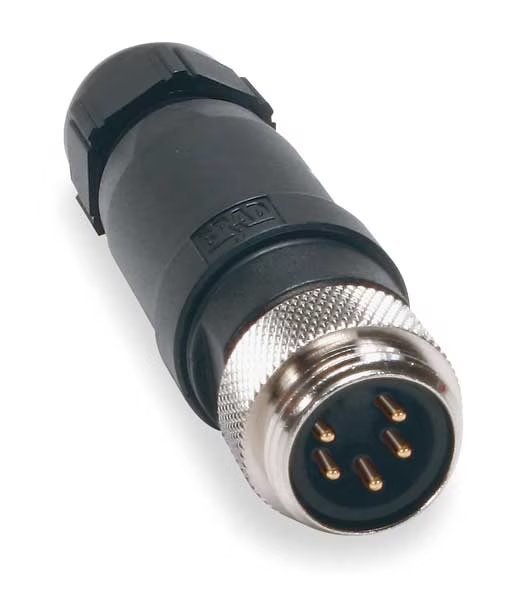 External Thread Connector, 5, Male, 16 AWG, Brad Harrison, Mfr#: 1A5006-34
