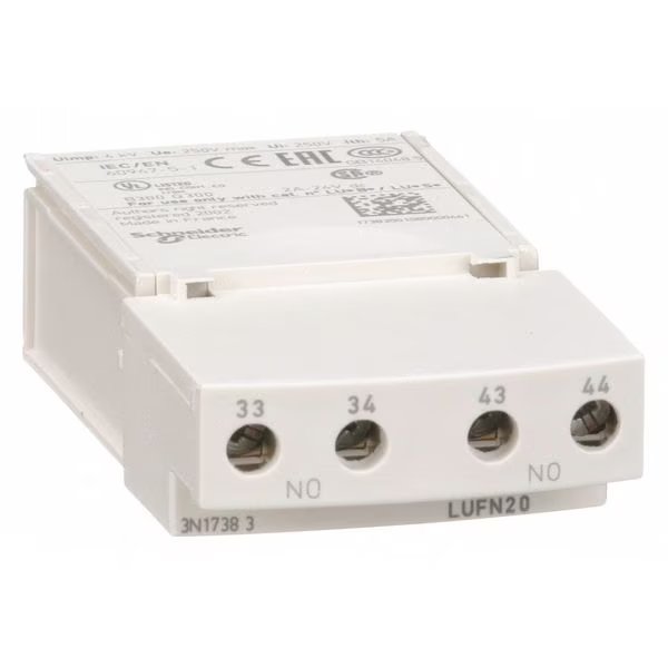 Module, Aux Contact, 5A, Schneider Electric, Mfr#: LUFN20
