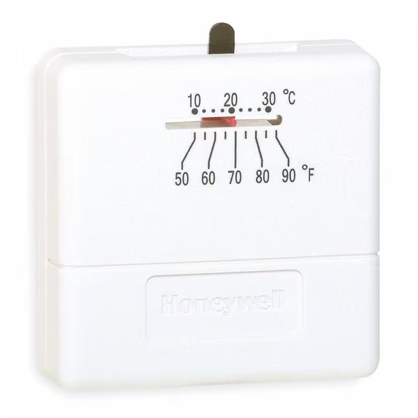Low Voltage Thermostat, 1 H Hardwired, 24VAC, Honeywell Home, Mfr#: T812A1002