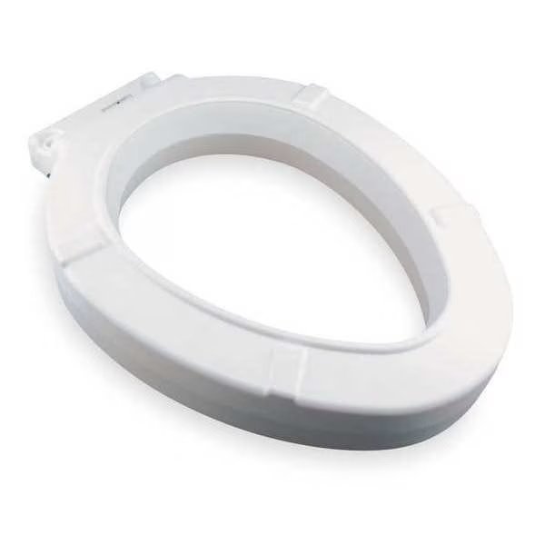 Toilet Seat, Without Cover, Plastic, Elongated, White, Bemis, Mfr#: GR4LE-000