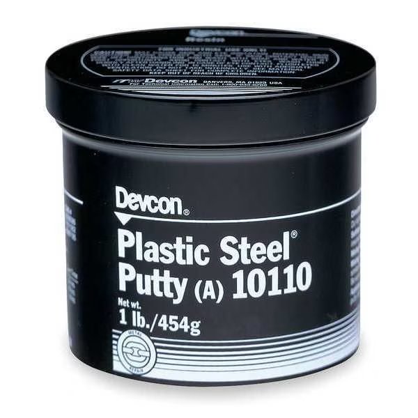 Putty, Plastic Steel, Multipurpose Repair, 16 oz Container Size, Can, Gray, Epoxy, Devcon, Mfr#: 10110