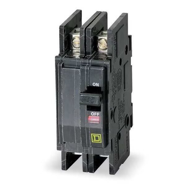 Miniature Circuit Breaker, QOU Series, 30A, 2 Pole, 120/240V AC, 22kA at 120/240V AC, Square D, Mfr#: QOU230VH