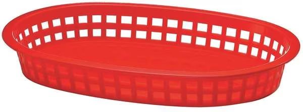Platter Basket, Oval, Red, PK36, Tablecraft, Mfr#: 1076R
