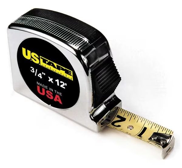 12 ft Tape Measures, 3/4 in Blade, Us Tape, Mfr#: 56907