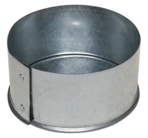 End Cap, 12 in Duct Dia, Galvanized Steel, 26 GA, 12 in W x 2 in H, Greenseam, Mfr#: GRECP12GA26