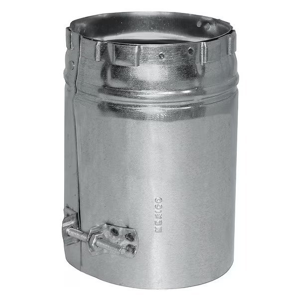 Male Vent Adapter, 5" Dia., 6" L, Ameri-Vent, Mfr#: 5EUA-M