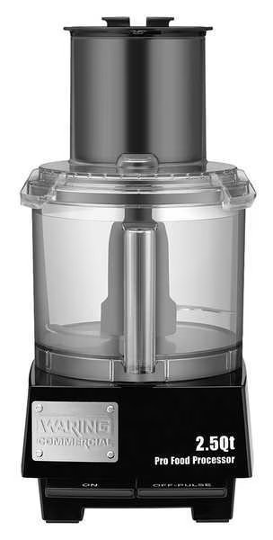 2.5 qt.Food Processor, Black, Waring Commercial, Mfr#: WFP11S