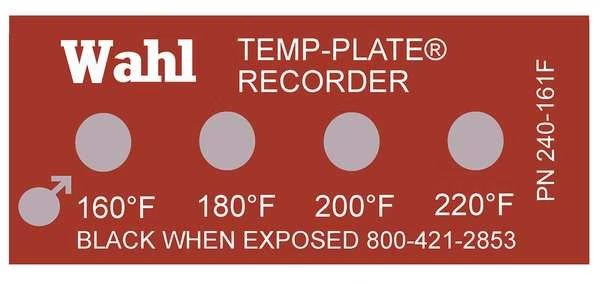 Non-Rev Temp Indicator, Mylar, PK10, Wahl, Mfr#: 240-161F