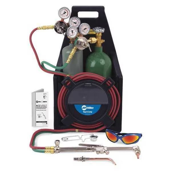 Outfit W/Tanks, Tag-A-Long Series, Acetylene, Welds Up To 1/8 in, Smith Equipment, Mfr#: TL-550
