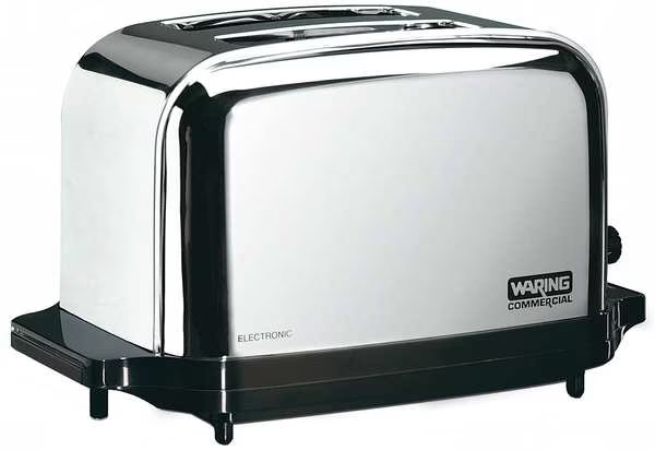 13-1/2" 2 Slot Stainless Steel Commercial Toaster, Waring Commercial, Mfr#: WCT702