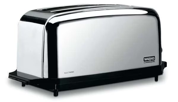 18-1/2" 4 Slot Stainless Steel Commercial Toaster, Waring Commercial, Mfr#: WCT704