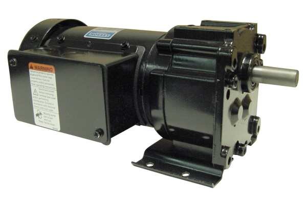 AC Gearmotor, 391.0 in-lb Max. Torque, 16 RPM Nameplate RPM, 208-230V AC Voltage, 3 Phase, Leeson, Mfr#: M1145122.00