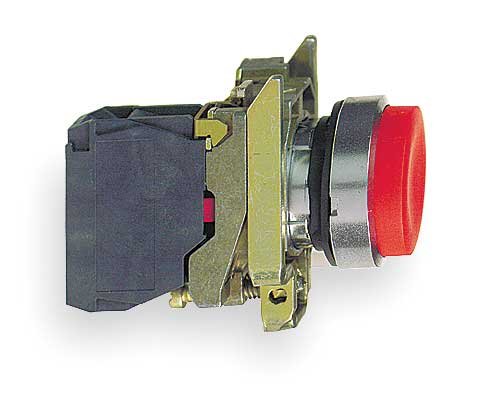 Non-Illuminated Push Button, 22 mm, 1NC, Red, Schneider Electric, Mfr#: XB4BL42