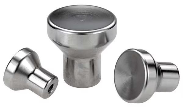 Mushroom Knob, Stainless Steel 1.4305, Size: 0, D= M03, D1= 18 mm, Electropolished, Kipp, Mfr#: K0250.003