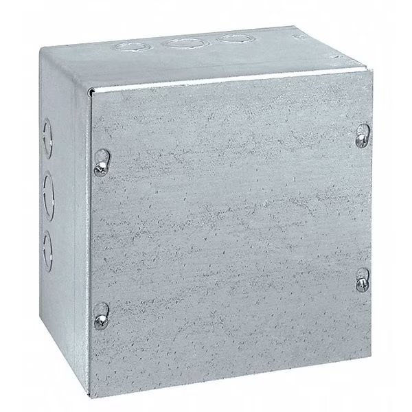 Carbon Steel Enclosure, 12 in H, 12 in W, 6 in D, NEMA 1, Screw On, Wiegmann, Mfr#: SC121206G
