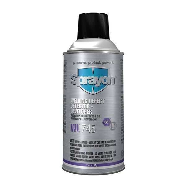 Welding Defect Detector Developer, 12 Oz., Sprayon, Mfr#: WL745