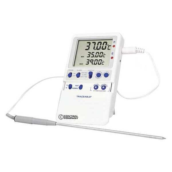 Digital Thermometer, -40 Degrees to 158 Degrees F for Wall or Desk Use, Traceable, Mfr#: 4243