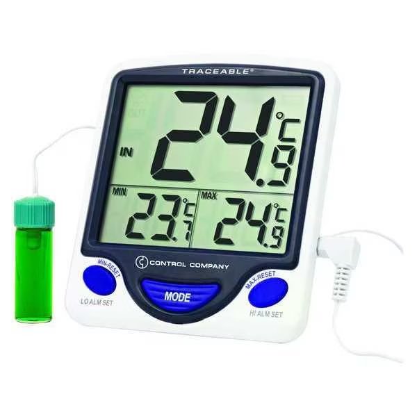 Digital Thermometer, -58 Degrees to 158 Degrees F for Wall or Desk Use, Traceable, Mfr#: 4648
