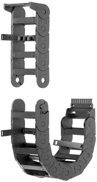 Cable Carrier, Med, Open, OW4.57In / 116mm, Igus, Mfr#: 27-10-063-0-4