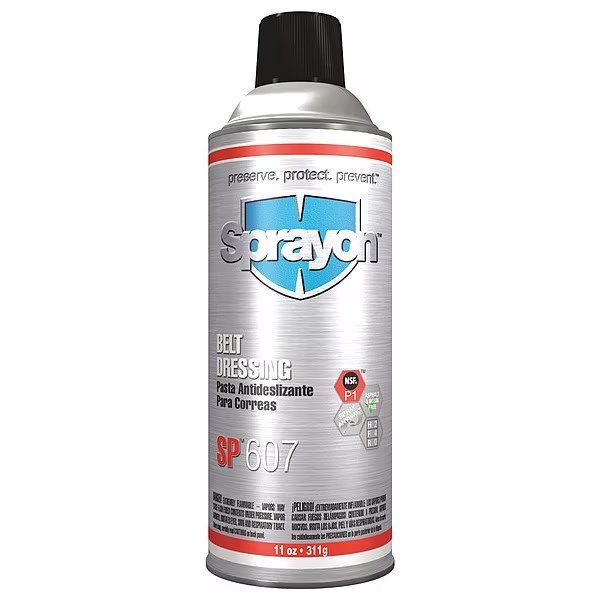 Belt Dressing SP 607, No Food Contact, 11 oz Aerosol Can, Amber, Sprayon, Mfr#: SC0607000