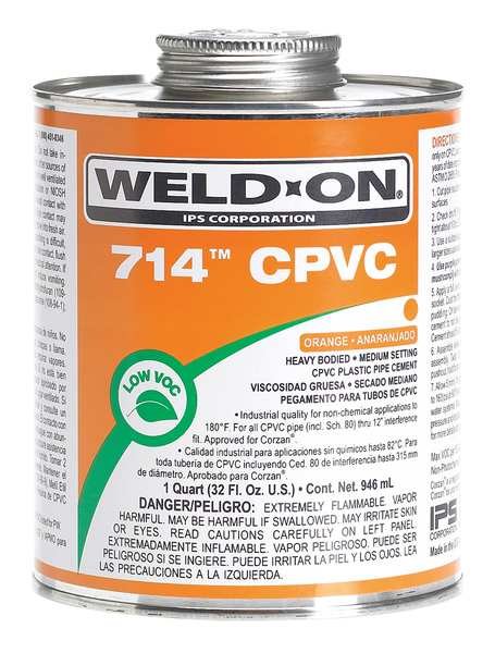 CPVC Orange Heavy Bodied Pint, Weld-On, Mfr#: 13978