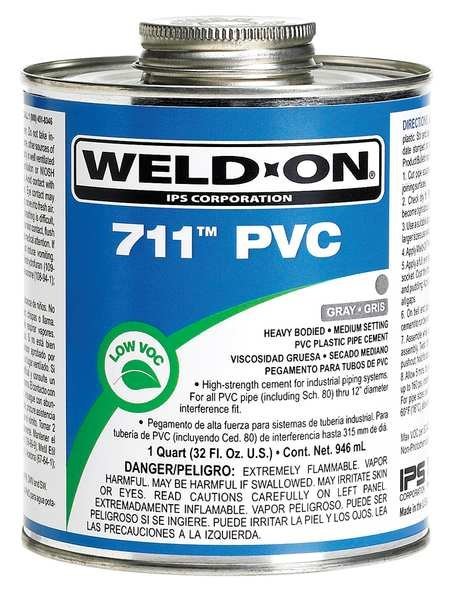 PVC Gray Heavy Bodied Pint, Weld-On, Mfr#: 13975