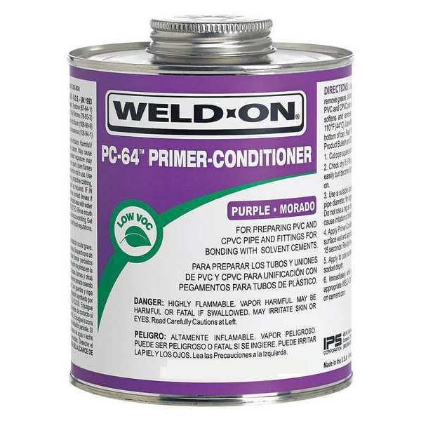 PC-64 Purple Primer-Conditioner PVC/CPVC Pint, Weld-On, Mfr#: 13998