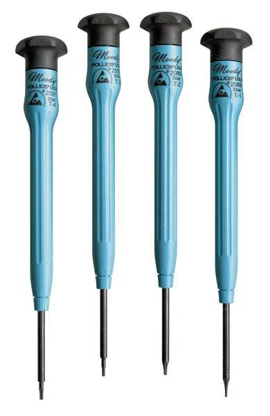 ESD Screwdriver Set, Star, 4 Pc, Moody Tool, Mfr#: 58-0339
