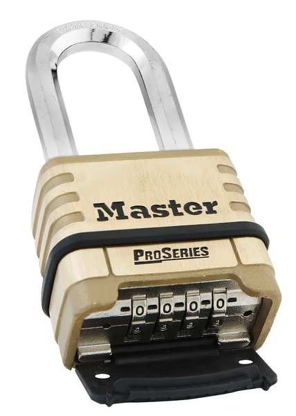 Combination Padlock, Bottom, Black/Silver, Master Lock, Mfr#: 1175D