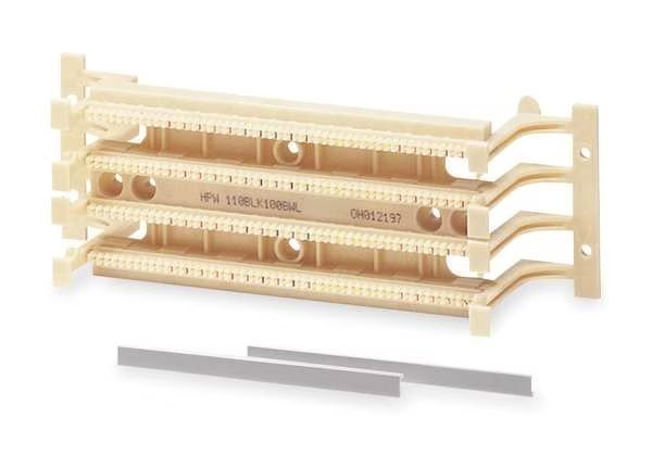Wiring Block, 110/100-pair w/5pair blocks, Hubbell Premise Wiring, Mfr#: 110BLK100FTK5