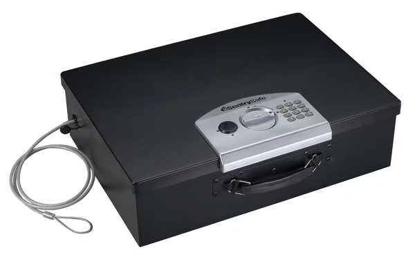 Compact Safe, 0.5 cu ft, 16 lb, Electronic, Override Key Lock, Sentry Safe, Mfr#: PL048E