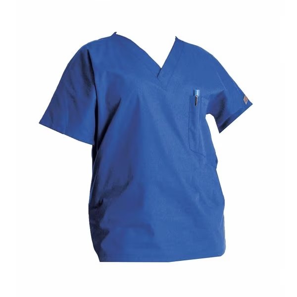 Scrub Shirt, M, 4.25 oz., Blue, Scrub Zone, Mfr#: 70221