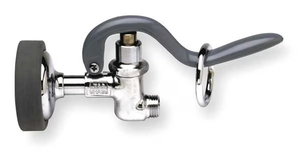 Pre-Rinse Spray Valve, Fits T&S Brass Brand, Male UN Connection, 3/4 in Connection Size, Chrome, T&S Brass, Mfr#: B-0107