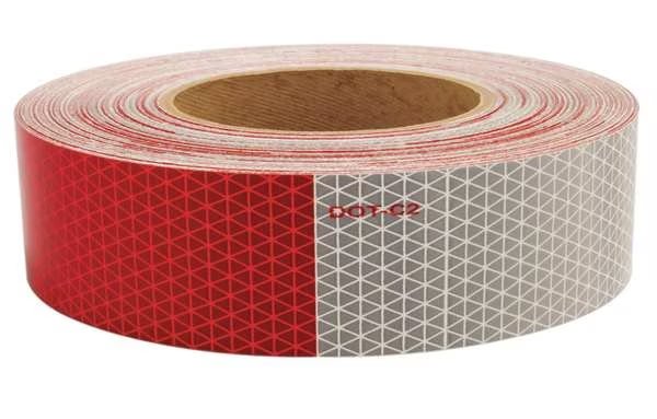 Reflective Tape, W 2 In, Red/White, Oralite, Mfr#: 18811