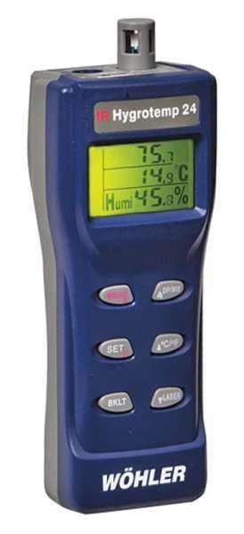 Thermohygrometer, 0 per. to 100 per., Wohler, Mfr#: 6603