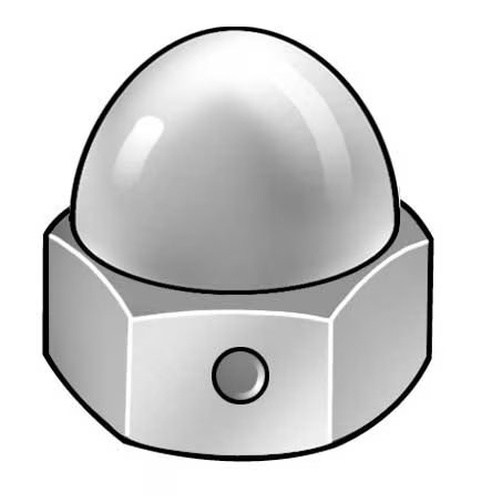 Cap Nut, 3/4"-10, 18-8 Stainless Steel, Plain, 1-5/32 in H, EnjoyTool Select, Mfr#: CPB039