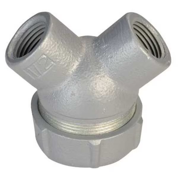 Capped Elbow, Haz Loc, 1/2 In Hub, Mal Iron, Appleton Electric, Mfr#: ELBY-50