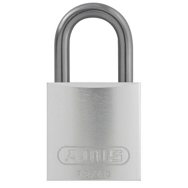 Lockout Padlock, KA, Silver, 1-1/2"H, Abus, Mfr#: 72 /40 KA Silver
