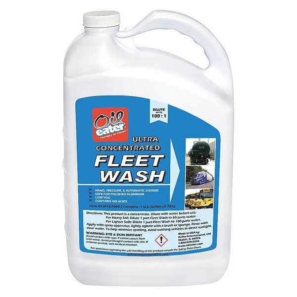 1 Gal. Fleet Wash Concentrate Bottle, Colorless, Bottle, Oil Eater, Mfr#: ATW1G70001