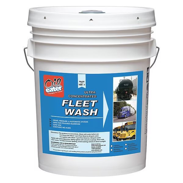 5 gal Fleet Wash Concentrate Bucket, Clear, Pail, Oil Eater, Mfr#: ATW5G70002